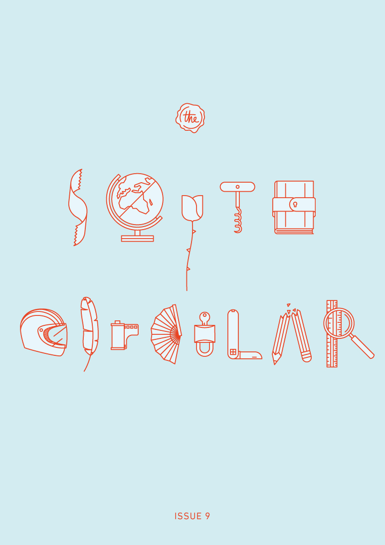 Various objects drawn to resemble letters spelling the words The South Circular