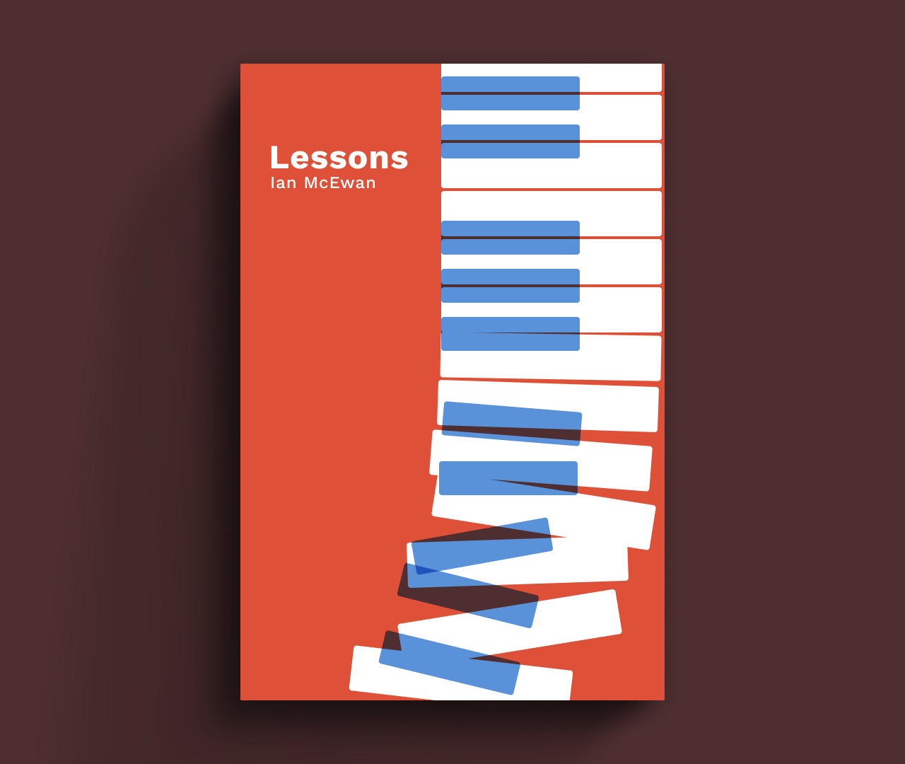 Image of a book cover design for Lessons by Ian McEwan