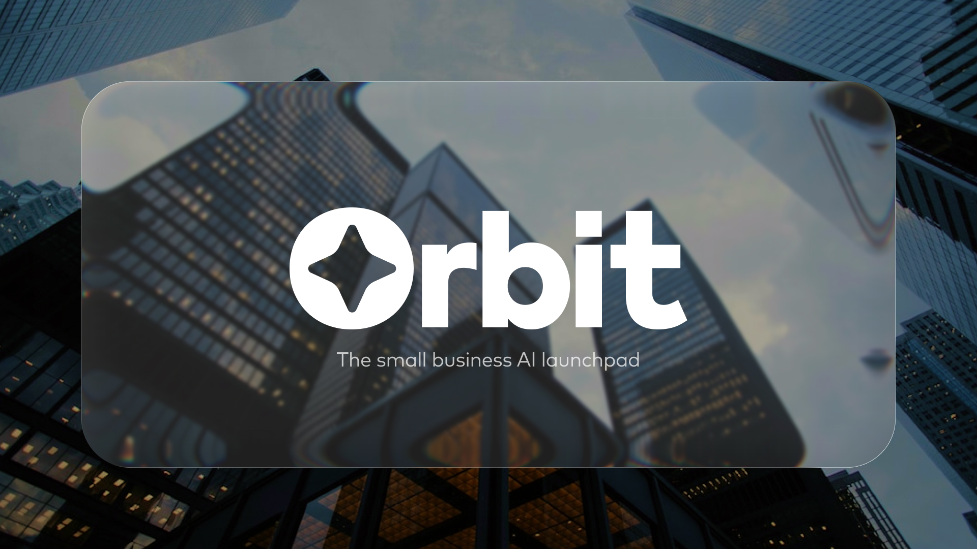 Image of the logo and stylised visual treatment for a technological product idea called Orbit